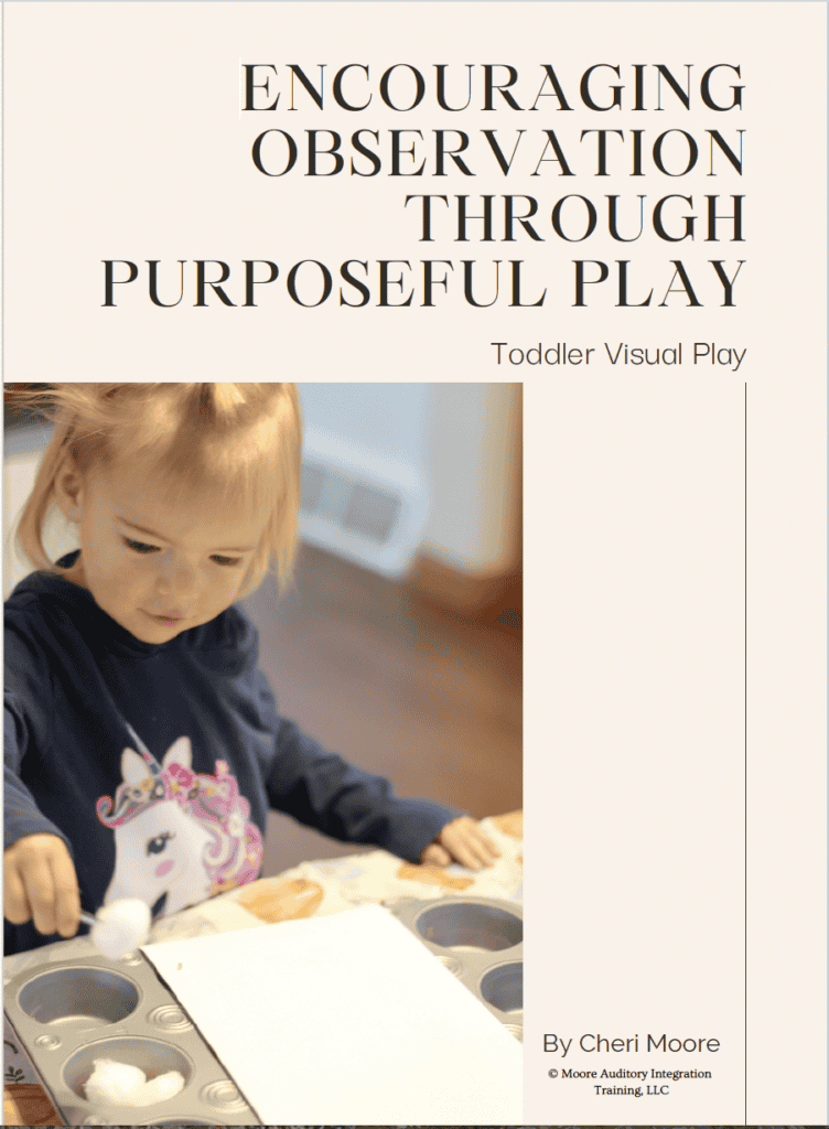 Encouraging Observation Through Purposeful Play, Toddler Visual Play by Cheri Moore, LMSW